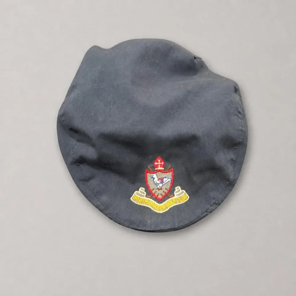 Vintage Shandon Portmarnock Golf Club Flat Cap Hat Navy Blue Gore-Tex Size M